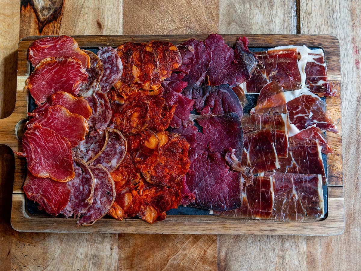 Tabla de embutidos ibéricos