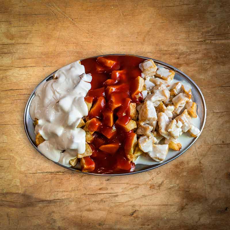 Patatas 3 salsas